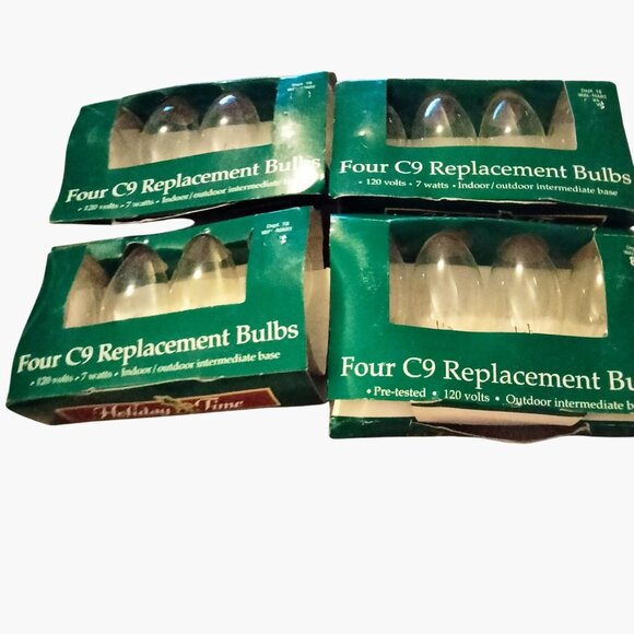 Four C9 Replacement Bulbs 7 Watts 120V Indoor Outdoor Lot 6 - Picture 4 of 8
